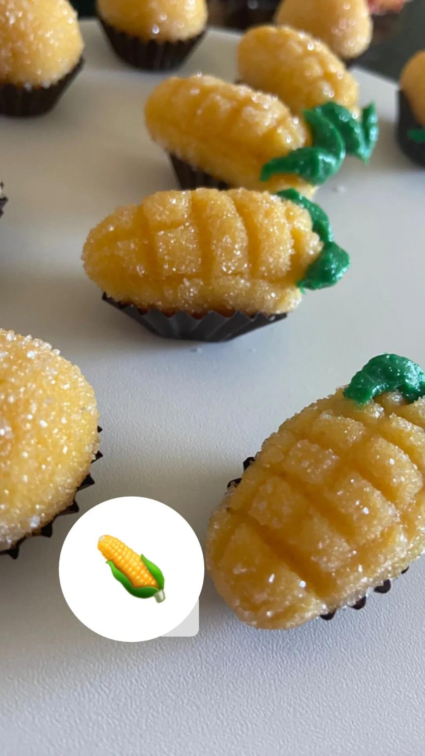 Doces artesanais em formato de milho